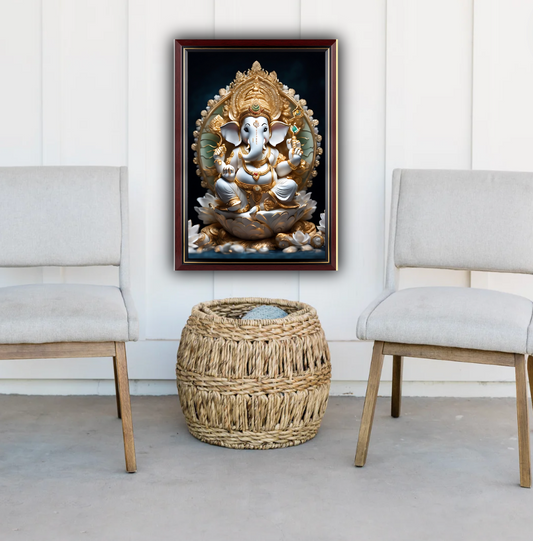 LORD GANESHA FRAMED PHOTO